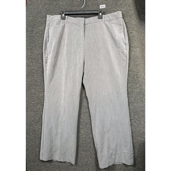 Lane Bryant Houston Classic Trouser Women's Plus 20R Gray Stretch Dress Pants - Picture 1 of 7